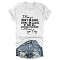 thumbnail image 3 of Uooqdmx Plus Size Tops for Women Short Sleeve Shirts for Women Funny Saying T Shirt Short Sleeve Crewneck Sarcastic Tee Casual Tops Casual Tops for Women White M, 3 of 3