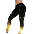 thumbnail image 5 of lcziwo Lightning Sales of Today Prime, Women's Sequin Printed Leggings Fashion Glitter Sparkle Print New Years Pants Casual High Waist Compression Tummy Control Yoga Tights Multicolor XXL, 5 of 7