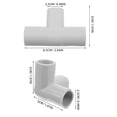 thumbnail image 2 of KONTONTY 2pcs T Shaped Elbow Fittings Baby Playpen Joint Part Playpen Accessories Play Fence Stabilizer Joints Elbow Connector Playpen Parts Accessories, 2 of 8