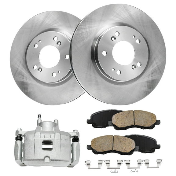 Detroit Axle - Front Disc Rotors Brake Pads Right Caliper Replacement for 2007-2014 Chrysler 200 Sebring Dodge Avenger Caliber Jeep Compass Patriot