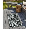 thumbnail image 3 of 24" 36" Simply Daisy Alexys French Country Chenille Area Rug, Black, 3 of 4