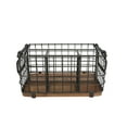 Better Homes & Gardens Wire Utensil Caddy, Gray Color with Wood Base