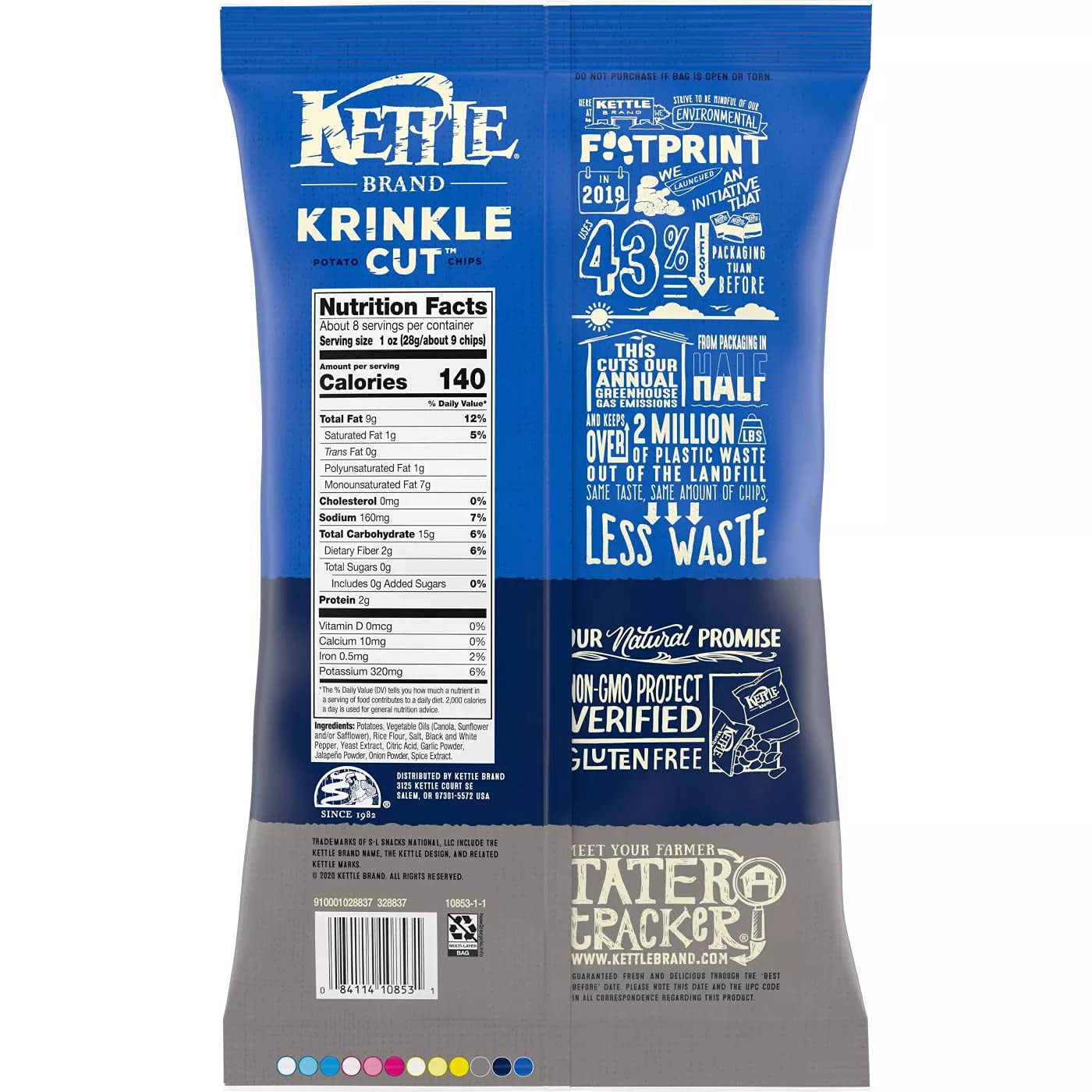 Kettle Brand® Sea Salt and Fresh Ground Pepper Krinkle Cut™ Kettle