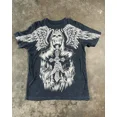 thumbnail image 1 of Camiseta deportiva holgada de manga corta para hombre y mujer, camisa de algodón puro de alta calidad con cuello redondo, estilo Hip Hop, Y2K, 1 of 2