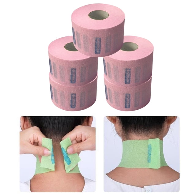 Tiras de Papel Desechables Colcomx para Protección del Cuello Rosado
