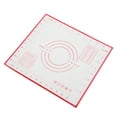 thumbnail image 2 of Tapis de Cuisson en Silicone Antiadhésif 26x29CM Tapis de Pâte Roulant Feuille de Fondant avec Mesures - Rouge, 2 of 8