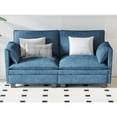 thumbnail image 6 of Jopath 74.27" Modern Loveseat Sofa,Oversized Upholstered Armchair Comfy Living Room Chair for Small Spaces,Apartment,Blue, 6 of 7