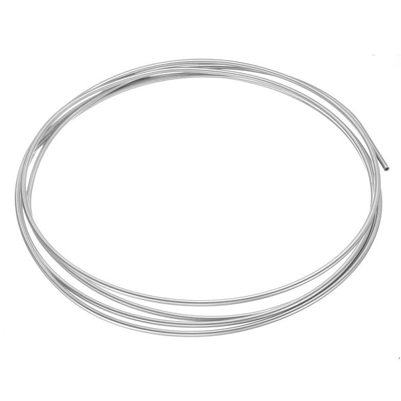Stainless Steel Tubing Coil, 3/16" OD x 13 ft Industrial 304 Stainless Steel Tube, Welded Steel Tubing, Silver Tone