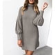thumbnail image 4 of Vestido de suéter de cuello alto para mujer Suéter de manga larga suelto de punto casual Fridja nbo263, 4 of 9