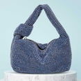 thumbnail image 3 of Bolso de mano con diamantes de imitación para mujer bolso de mano con purpurina bolso de boda para mujer, 3 of 6
