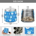 thumbnail image 2 of Yayeee Ashtray with Lid for Cigarette Smokeless Stainless Steel Home Ash Holder, Blue Bears, 2 of 7