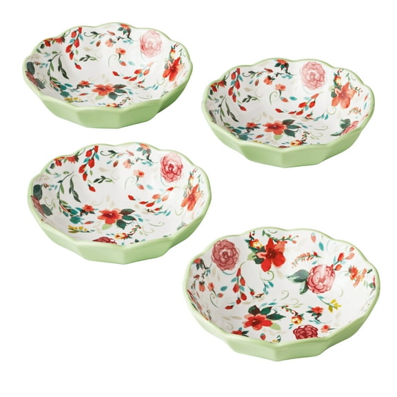 The Pioneer Woman Painted Meadow 4-Piece Ceramic Pasta Bowl Set