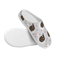 thumbnail image 3 of Wukai Cute Swan Print Women's Indoor Bedroom Slipper Slip On Shoes, Unisex House Shoes with Anti-Skid Sole for Men, Gift for Women Men-35/36, 3 of 7