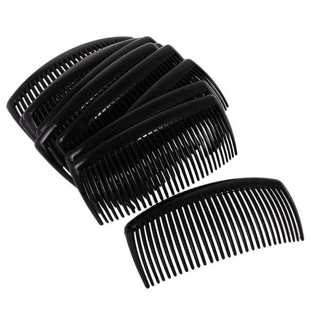 12pcs Práctico Negro Plástico 23 Pinza para El Cabello Pinza para Dama Chica - #4 Salvador Peine de plástico para el cabello