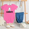 thumbnail image 3 of Llamaste Namaste Spiritual Llama Romper Boys or Girls Infant Baby Brisco Brands 12M, 3 of 6