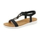 thumbnail image 2 of Zapatos de mujer, zapatillas de verano de estilo étnico, sandalias de tacón medio Retro con plataforma de paja Vintage bohemio para playa y playa Wmkox8yii  nm2372, 2 of 9