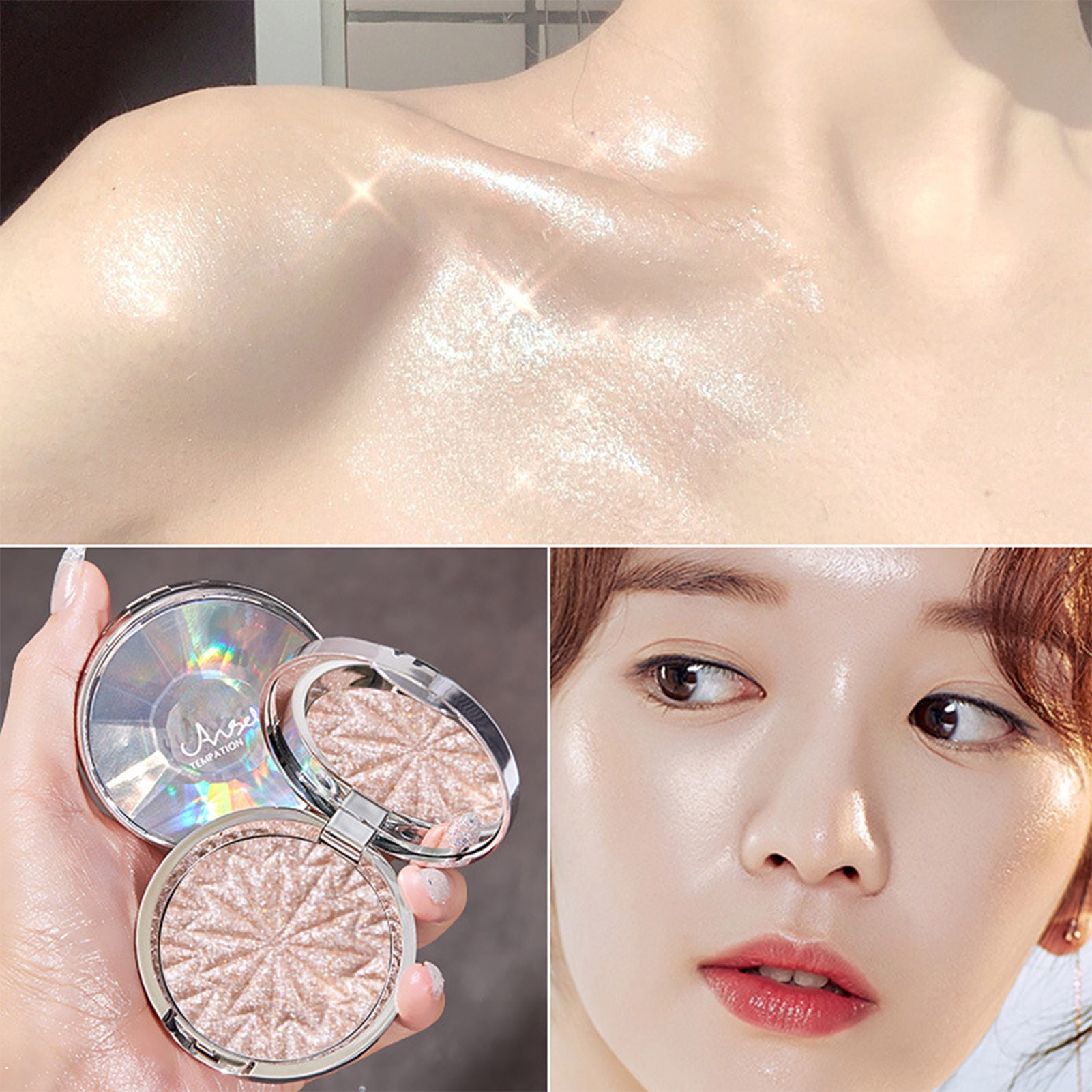 Angel Temptation Silver Diamond Flash Fairy Highlight Repair Palette