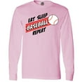 thumbnail image 3 of Inktastic Eat, Sleep, Baseball, Repeat Long Sleeve T-Shirt, 3 of 5