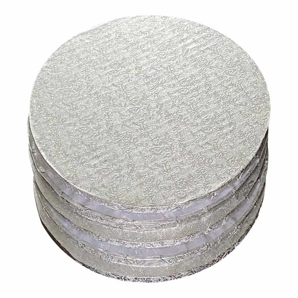 BOARD ECONO DRUM 8" ROUND SILVER 12 MM 5 PC