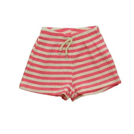 Pre-owned: Zara Girls Pink Stripe Shorts size: 12-18 Months (Good)