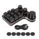 thumbnail image 2 of Teclado numérico para una mano, mini teclado numérico de 9 teclas con interruptor azul, teclado mecánico programable DIY de alta capacidad, 2 of 9