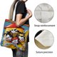 thumbnail image 3 of Animaniacs Bolso de tela con estampado de lienzo para mujer, bolsa de compras reutilizable y estética, con cremallera interior, regalo para mujer,40*45cm., 3 of 6