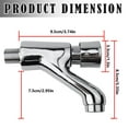 thumbnail image 3 of Time Delay Faucet Bathroom Plated Self Closing Water Saving Time Delay Basin Tap Faucet Faucet Bathroom Single Hole Suitable For Home Kitchen Bathroom Hotel, 3 of 9