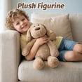 thumbnail image 6 of Long Legged Puppy Plush Figurine, Soft Brown Dog Stuffed Animal for Cuddling and Play, Large Floppy Ear Puppy Doll for Office and Home Nursery Decor and Birthday Gift A13, 6 of 6