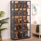 thumbnail image 2 of Vitrina con puertas de vidrio, gabinete de almacenamiento con luz de 3 colores, gabinete de curiosidades y librería de 4 niveles para coleccionables, juguetes, 2 of 4