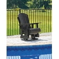 thumbnail image 2 of Signature Design by Ashley Hyland wave Outdoor Swivel Glider Chair, Black, 2 of 7