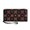 Christmas Bow Snowflake, variant on Christmas Zipper Wallet with Snowflake Pine Tree Print, Clutch Purses Portable Womens Wallet Card Holder for Business and Travel