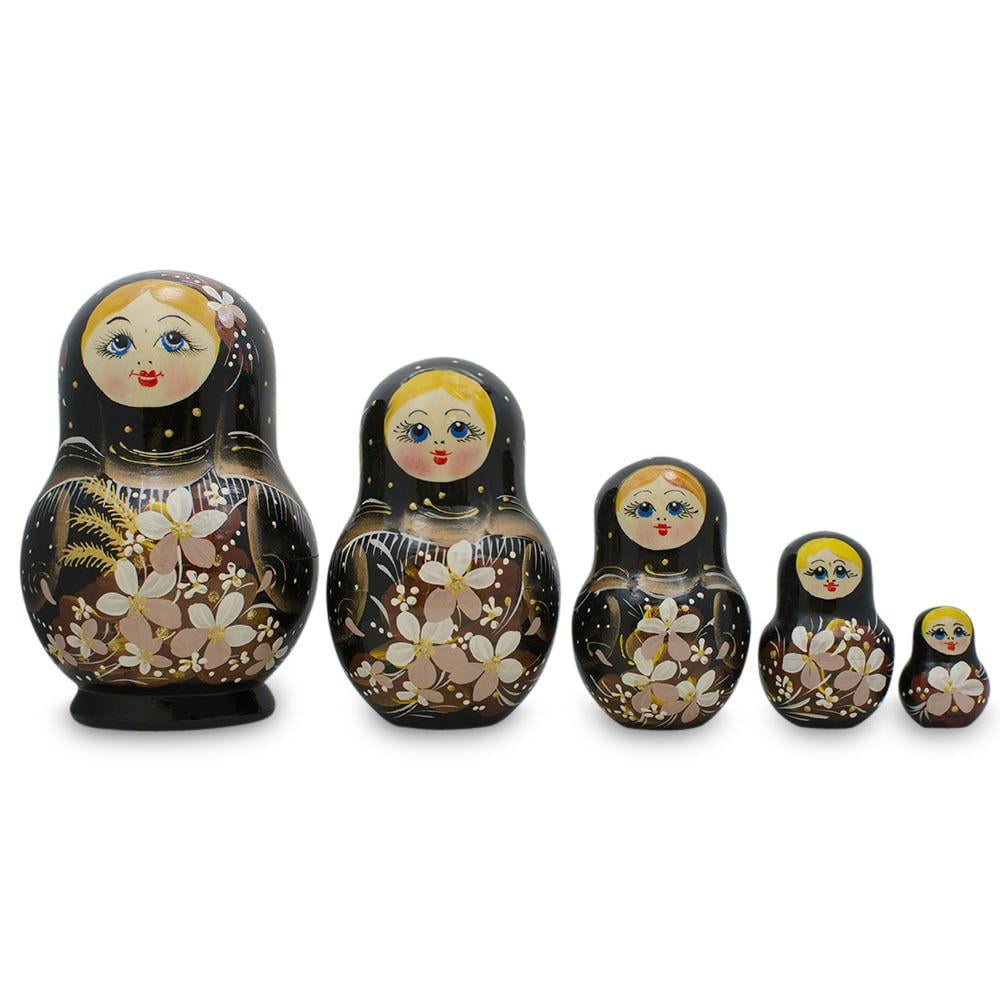 black nesting dolls
