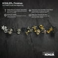 thumbnail image 2 of Toallero Kohler AVID® 24, 609 mm, latón moderno cepillado vibrante, 2 of 2