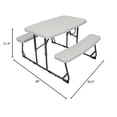 thumbnail image 3 of Stansport Mesa de picnic compacta para niños (G-940), color blanco, 3 of 5