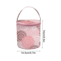 EUDIDV Ornament Storage Wool Bag Storage Organizer Yarn Storage Bag Knitting Bag Portable Yarn Holders Carry Case Storage For Crochet Hook Travel Crochet Hook Organizer Storage Bins