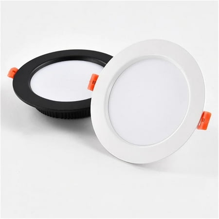 

ZX 1PCS DC 12V LED Downlight Ceiling Light Spotlight 3W 5W 7W 9W 12W Recessed Grille Ultra-Thin 24V Safety Voltage Round Black White (Color : Warm White 3000K Size : Black_3W 12V)-0810