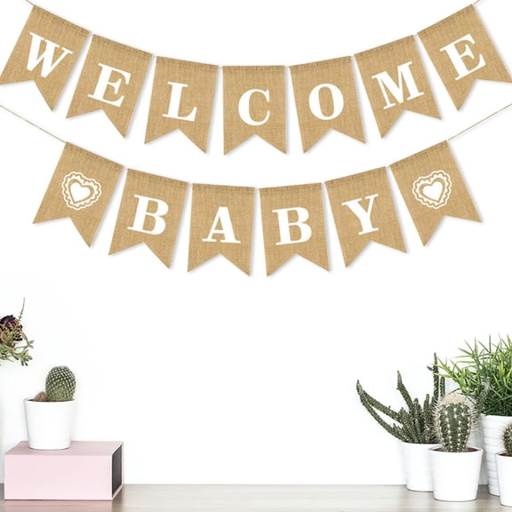 Toddmomy 2Set Burlap Bunting Banner Assorted Color Triangle For Baby Shower And Kids Party Enhancement