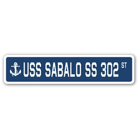 USS SABALO SS 302 Street Sign us navy ship veteran sailor gift