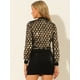 thumbnail image 5 of Chaqueta Bomber Con Lentejuelas De Manga Larga Con Cremallera Y Brillo Para Mujer Oro XL, 5 of 6