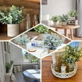 thumbnail image 5 of Efavormart Set of 3 | 9" Mini Potted Artificial Plants, Eucalyptus Rosemary Faux Herbs, Boxwood Greenery in Pots - Frosted Green, 5 of 10