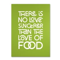Trademark Fine Art "Sincere Love of Food" Canvas Art by Megan Romo