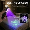 thumbnail image 5 of Dikotra X9 Pro Rechargeable Flat EDC Flashlight, 800LM Ultra-Thin Pocket Light with UV Light, Red Laser, 80dB Alarm, Magnetic Base, Pocket Clip and USB-C Charging, 5 of 9