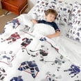 thumbnail image 5 of Manfei Ice Hockey 7pcs Bedding Comforter Set For Boys Youth Hockey Player,Sports Game Winter Sports Queen Bedding Sets Reversible, 5 of 9