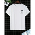 thumbnail image 2 of Men's Casual Alien Flying Saucers Print Crew Neck Short Sleeves T-shirts For Summer, 2 of 7
