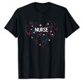 thumbnail image 1 of AALJY T-Shirt Stéthoscope Cœur Infirmière, 1 of 5