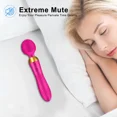 thumbnail image 4 of XBONP Handheld Massager Wand Dual Motors Vibrator Wand, Quiet & Waterproof, 18 Patterns for Tension Relief, Muscle, Back, Soreness Red, 4 of 7