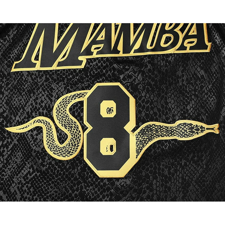 Men's Mamba #8 #24 Basketball Jersey, Retro Classic Black Basketball Shirt,  Embroidery Tank Top For Sports Uniform - Temu