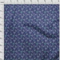 thumbnail image 4 of oneOone Polyester Spandex Blue Fabric Asian Suzani Diy Clothing Quilting Fabric Print Fabric By Yard 56 Inch Wide, 4 of 5