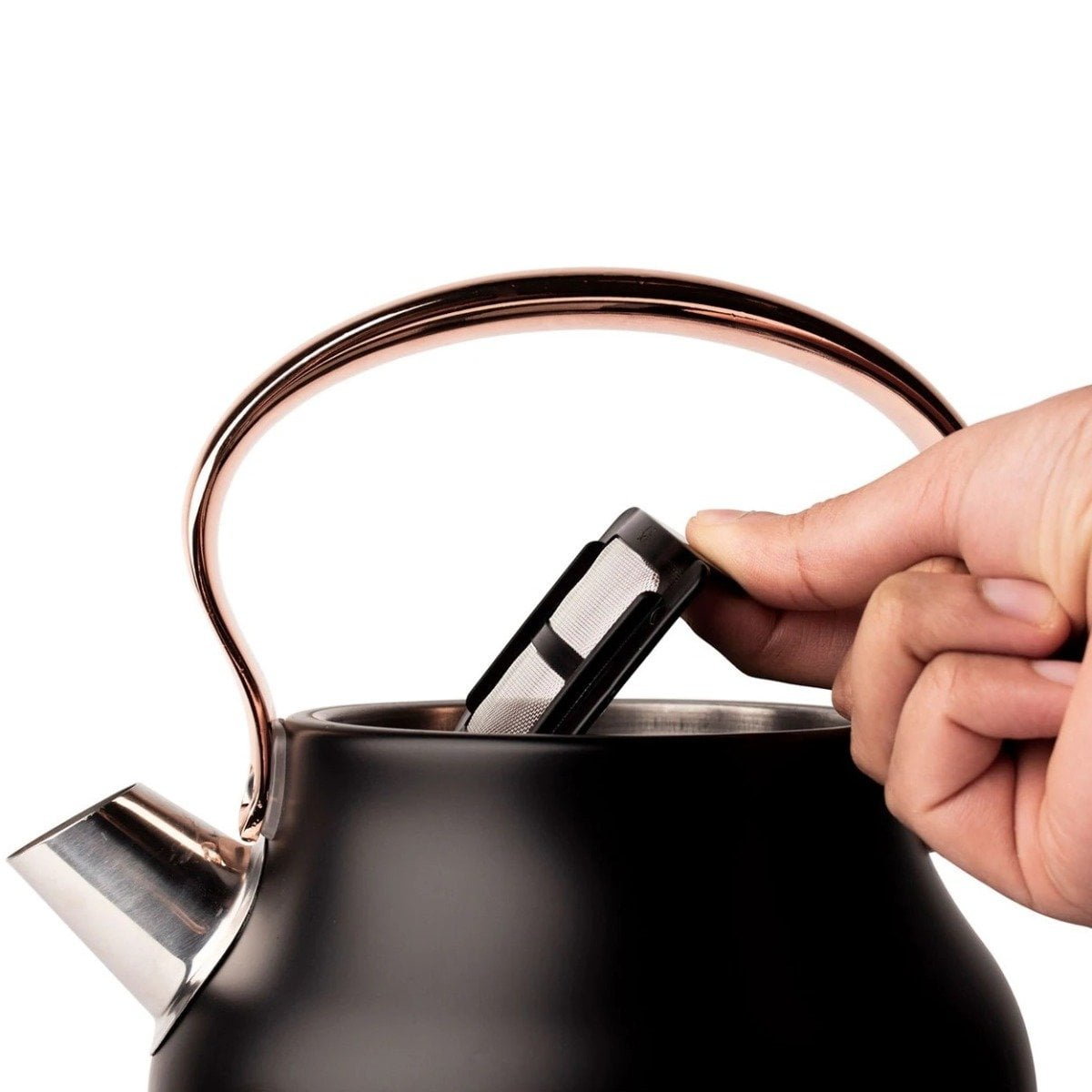 HADEN Heritage Black and Copper Electric Tea Kettle