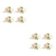 thumbnail image 1 of Jumpingount de flores artificiales - Elegante para boda Look Flores artificiales Novia premium Romántica Amplia aplicación Flor flor de muñeca rosa Muñeca flor 2piezas, 1 of 6